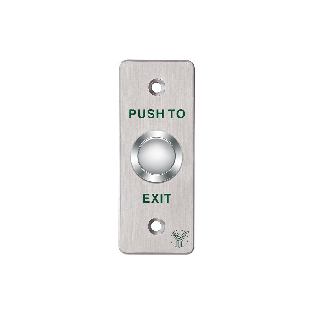 Bouton poussoir push to exit inox brossé Bouton poussoir push to exit inox brossé
